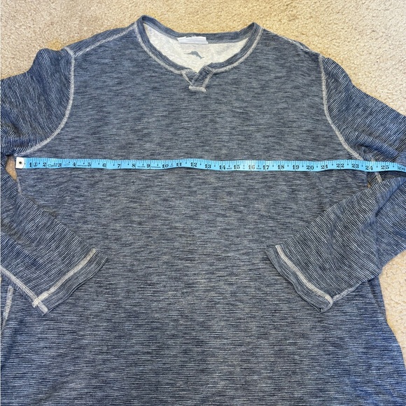 Tommy Bahama Striped Blue Reversible Shirt - Picture 3 of 9